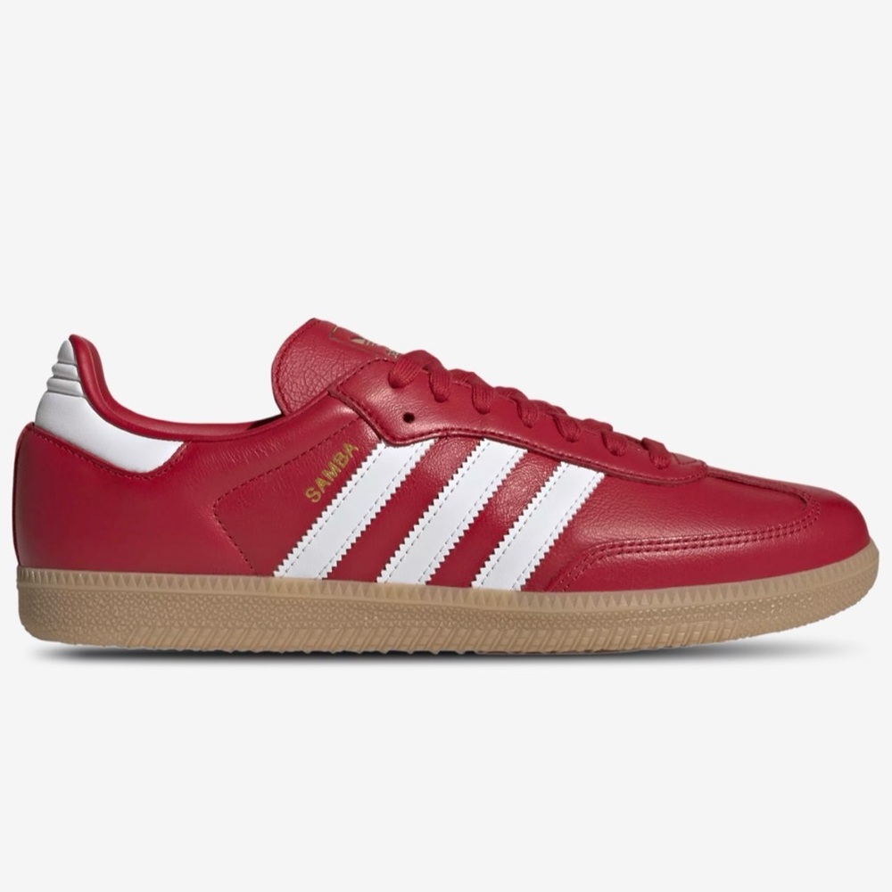 NWT adidas Samba OG Originals Red and White Athletic Shoes Men’s 11